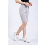 The Step Sports Spocket Gümüş Gri Cepli Yüksek Bel Toparlayıcı, Sıkılaştırıcı Yoga Dizüstü Tayt 10