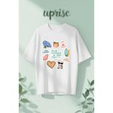 The Summer I Turned Pretty Baskılı Pamuklu Oversize T-Shirt - Beyaz - XL