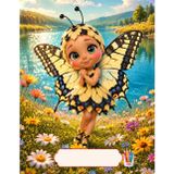 The Swallowtail Butterfly - Blank Sketchbook for Kids (8.5 x 11 inches): 100-Page Plain Unlined Notebook & Doodling Pad | Large Blank Drawing Journal ... School Kids for Home, Travel, and Classroom
