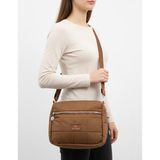 The Tote Bag Kadın Kapitone, Paraşüt Kumaş, Yumuşak Doku Günlük Omuz Çantası - Kahverengi