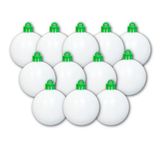 The Treemendous Ornament Decorator Noel Ağacı Dekorasyonu 12 Adet Dolum Kiti - Kendin Yap El Sanatları Etkinlikleri için Boş Beyaz Top Süsleri, Treemendous Tree ve Hediye Kutusu Süs Dekoratörü ile