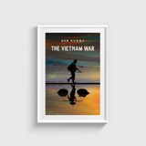 The Vietnam War Dizi Posteri Tablo Çerçeveli Poster Duvar Dekorasyonu - 30 x 40 - Beyaz Çerçeveli