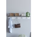 The Violet Hanger Portmanto Vestiyer Duvar Askısı Askılık - Beyaz - antrasit