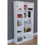 The Violett Beyaz 10 Raflı Suntalam Kitaplık – 169X94X20 Cm, Dayanıklı ve Modern Tasarım, Geniş Depolama Alanı