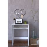 The Violett Modern Tasarımlı Beyaz Bilgisayar Masası - Y: 75 cm D: 45 cm G: 60 cm