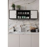 The Violett Remaks Merano 120 cm Mutfak Düzenleyici Erzak Dolabı - Beyaz - Antrasit