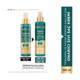 The Vivia Keratin & Argan Onarıcı Sıvı Saç Bakım Kremi 200 ml - Yıpranmış ve Hassas Saçlar - Option-1