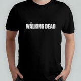 The Walking Dead %100 Pamuklu Bisiklet Yaka T-Shirt Model - 1 - Siyah - XL