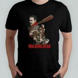 The Walking Dead %100 Pamuklu Bisiklet Yaka T-Shirt Model - 3 - Siyah - 8 - 12 Yaş