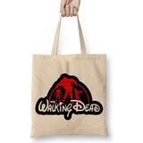 The Walking Dead Bez Çanta Uzun Saplı - Açık Bej - 40 X 40