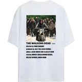 The Walkıng Dead Cover Unısex Oversıze T-Shırt - Beyaz - XL
