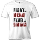 The Walking Dead - Fight Beyaz Erkek Tshirt - M