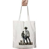 The Walking Dead Foto Iki Taraf Kalıcı Yıkanabilir Okul Plaj Omuz Bez Çanta