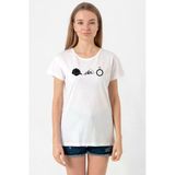 The Walking Dead Glenn Rhee Symbols Beyaz Kadın Bisikletyaka Tshirt