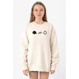 The Walking Dead Glenn Rhee Symbols Ekru Kadın 2ip Sweatshirt