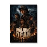 The Walking Dead: Harabe Şehirde Grup - Film Metal Tablo - Mıknatıslı Montaj - Duvar Dekoru