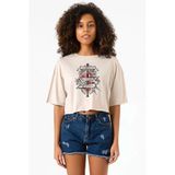 The Walking Dead Negan & Lucille Bej Kadın Crop Tshirt