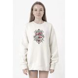 The Walking Dead Negan & Lucille Beyaz Kadın 2ip Sweatshirt