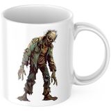 The Walking Dead Özel Baskı Kaplama Dk Kupa Bardak - TWD Karikatür Zombie