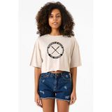 The Walking Dead Property Of Negan Bej Kadın Crop Tshirt