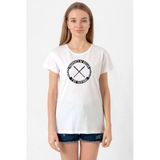The Walking Dead Property Of Negan Beyaz Kadın Bisikletyaka Tshirt