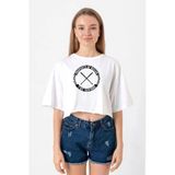 The Walking Dead Property Of Negan Beyaz Kadın Crop Tshirt