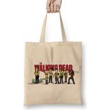 The Walking Dead Simpsonized Bez Çanta Uzun Saplı - Açık Bej - 40 X 40