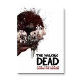 The Walking Dead Telltale: Ağaç Biçiminde Zombiler - Oyuncu Odası Metal Tablo - Mıknatıslı Montaj