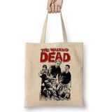 The Walking Dead Walkers Rick Carl Maggie Creepers Bez Çanta Uzun Saplı - Açık Bej - 40 X 40