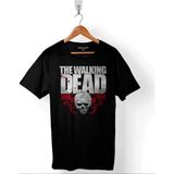 The Walking Dead Yürüyen Ölüler God Forgive Us Baskılı Eşofman Unisex T-Shirt - Siyah