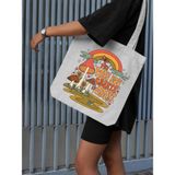 The Way You Create Is Great, Mushroom Tasarım Kanvas, Rips Bez Çanta, Omuz Çantası, Kalın Tote Bag - 10D-Krem