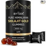 The Wellness Store Bıyode Pure Himalayan Shilajit Gold Ksm 66 + Black Musli & Gokshura 60 Gummies - aromasız