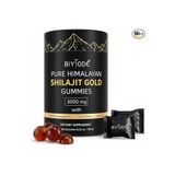 The Wellness Store BIYODE Pure Himalayan Shilajit Gold KSM 66 + Black Musli & Gokshura 60 Gummies