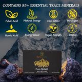 The Wellness Store Black Gold Pure Shilajit Resin 10 G. 94.5% Fulvic Acid – 500MG, 20 Servings - aromasız