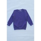 The Wert Unisex Mor Basic Içi Polarlı Örme Kalın Sweatshirt - 12 Yaş