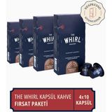The Whirl Espresso Dark Kapsül Kahve 4'lü Fırsat Paketi 40 Kapsül - 10 Adet