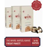 The Whirl Lungo Medium Kapsül Kahve 3'lü Fırsat Paketi 30 Kapsül - 10 Adet