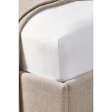 The White Company 1000 Tc Mısır Pamuğu Saten Derin Lastikli Çarşaf - Beyaz - 150 x 200 x 34 cm