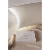 The White Company 19 Momme Saf Ipek Yastık Kılıfı - Krem - Standart 50 x 75 cm