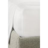 The White Company 600 Tc Pamuk Saten Derin Lastikli Çarşaf - Beyaz - 200 x 200 x 34 cm