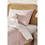 The White Company Çift Taraflı Organik Pamuk Ekose Çocuk Nevresim Takımı - Pembe