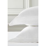 The White Company Connaught Mısır Pamuğu ve Ipek Oxford Tekli Yastık Kılıfı - Beyaz - Süper King 50 × 90 cm