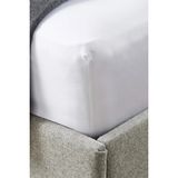 The White Company Cranleigh 1000 Tel Mısır Pamuklu Lastikli Çarşaf - Beyaz - 90 x 190 x 34 cm