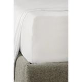 The White Company Essentials 200 Tel Mısır Pamuklu Lastikli Çarşaf - Beyaz - 90 x 190 x 34 cm