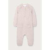 The White Company Kaşmir Karışımlı Ajurlu Örgü Kız Bebek Tulumu - Pembe - 3 - 6 Ay