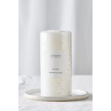 The White Company Kokusuz Orta Boy Silindir Mum 590 G - Beyaz