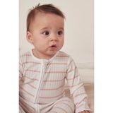 The White Company Organik Pamuk Karışımlı Pembe Çizgili Fitilli Bebek Uyku Tulumu - 1,5 - 2 Yaş
