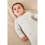The White Company Organik Pamuklu Ayıcık Nakışlı Bebek Uyku Tulumu - Mavi - 1 - 1,5 Yaş