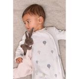 The White Company Organik Pamuklu Balon Desenli Kapitoneli Bebek Tulumu - Beyaz - 1,5 - 2 Yaş