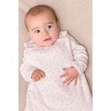 The White Company Organik Pamuklu Çift Taraflı Megan Çiçek Desenli Bebek Uyku Tulumu - Beyaz - Pembe - 18 - 36 Ay